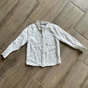 Zara boys star pattern button down shirt
